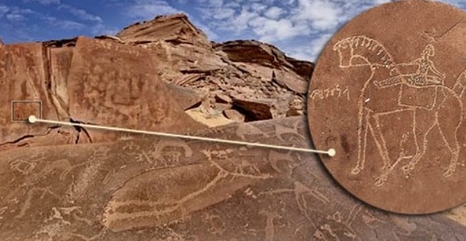 فنون الرسوم على الصخر في حائل بالسعودية