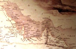 خريطة الخليج العربي في عام 1851