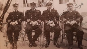 اربعة من كبار ضباط البحرية في الجيش البريطاني