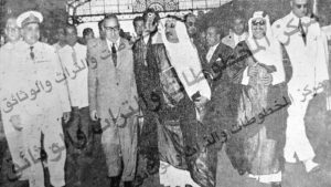 الشيخ عبدالله الجابر في رفقة الشيخ عبدالمبارك في زيارته لمصر