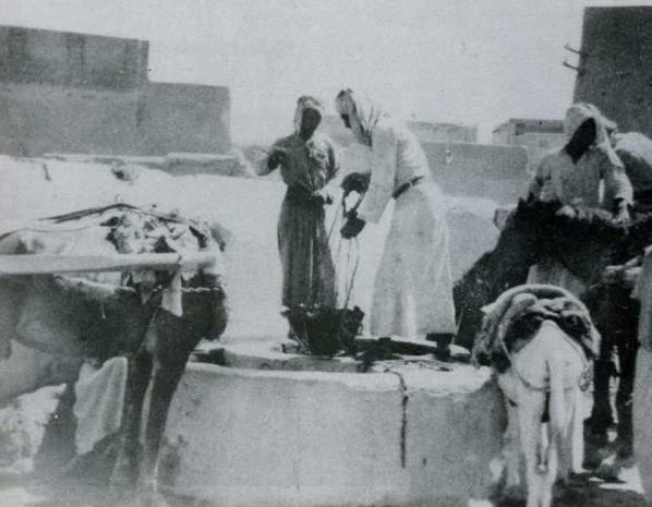 نقل الماء في الكويت على ظهور الحمير في الماضي
