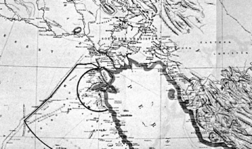 أول ترسيم حدودي للكويت وفقا لمعاهدة عام 1913