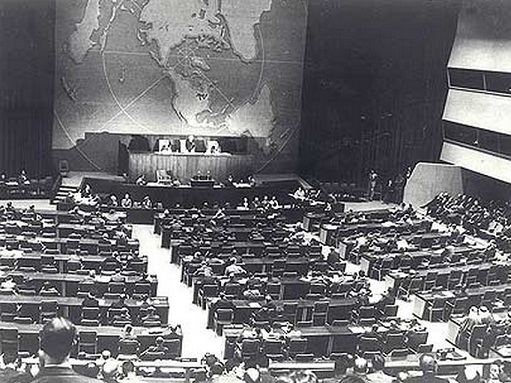 الأمم المتحدة تقر قيام اسرائيل وتقسيم فلسطين 