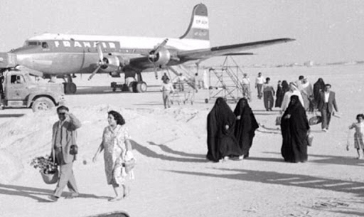 مطار الكويت في منطقة النزهة عام 1959 م كما بدا حينها