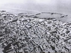 قرية أبو حليفة كما بدت بالتصوير الجوي قديما