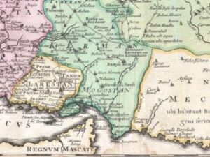 خريطة بريطانية تاريخية عن الخليج العربي والدول المطلة عليه 