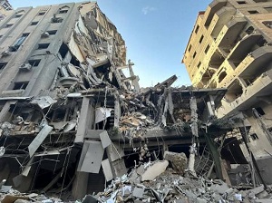 تدمير مركز التخطيط الفلسطيني الذي يحوي على 60 ألف وثيقة 
