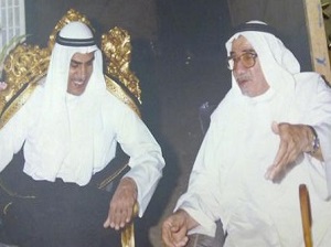 جاسم محمد المزين (يمينا) في حوار مع أحمد السعدون رئيس مجلس الأمة 