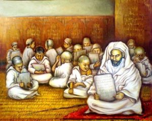 الملا ( المطوع ) وطلبته في الكتاتيب