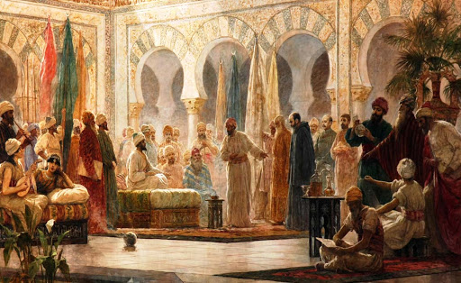 بلاط الملوك والسلاطين والحاشية والعزوة 