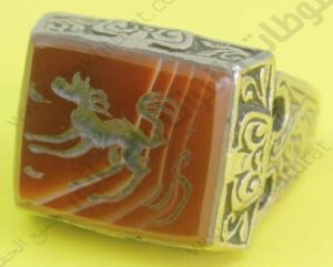 ختم بشكل خاتم فضة ، مقتنيات متحف مركز المخطوطات والتراث والوثائق بالكويت