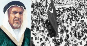 الكويتيون يلتفون حول حاكمهم الشخ عبدالله السالم الصباح ضد تهديدات قاسم العراق