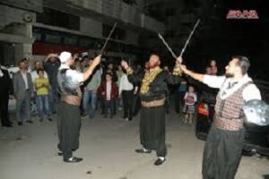 رقصة العارضة التراثية السورية بالسيف الدمشقي